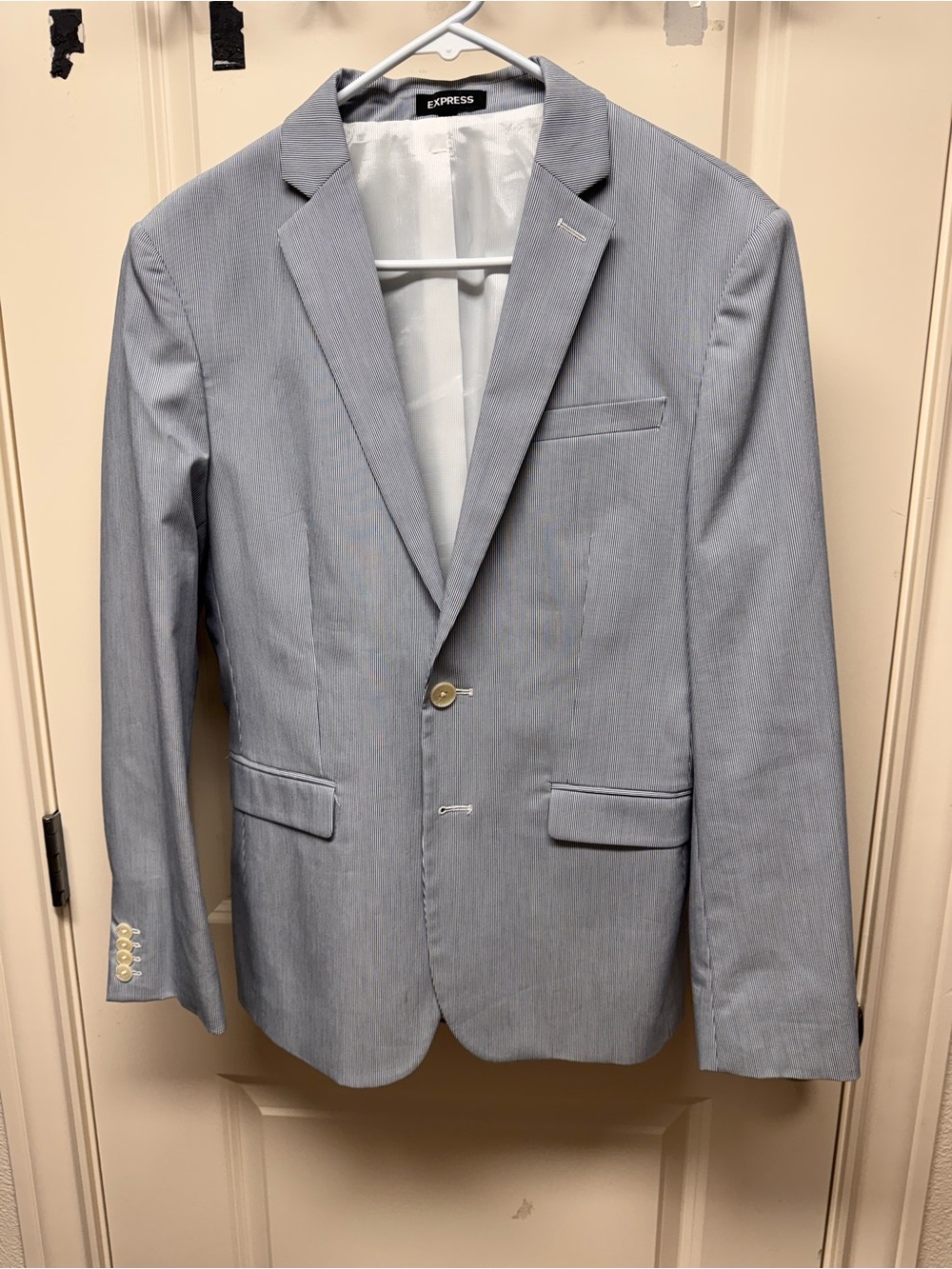 NEW EXPRESS Men's Jacket Size 36S slim fit  Blazer Blue